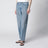 Jean années 80 à plis en denim indigo