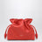 Medium Flamenco Clutch bag in orange nappa leather