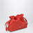 Medium Flamenco Clutch bag in orange nappa leather