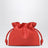 Medium Flamenco Clutch bag in orange nappa leather