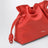 Medium Flamenco Clutch bag in orange nappa leather