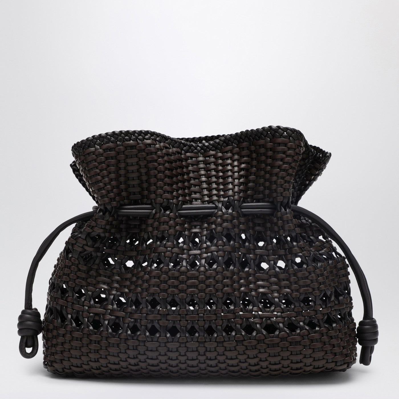 Flamenco medium clutch bag black/brown