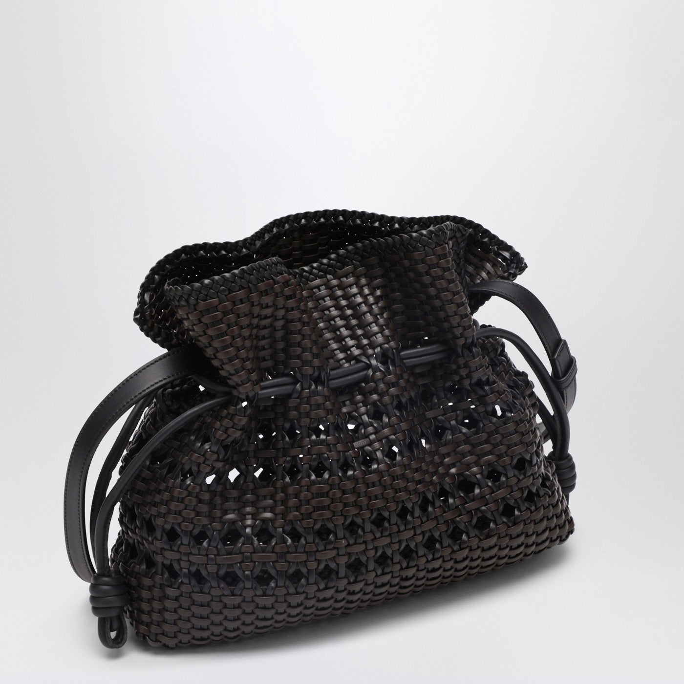 Flamenco medium clutch bag black/brown