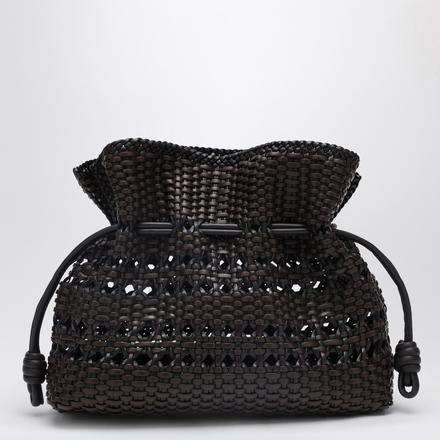 Flamenco medium clutch bag black/brown