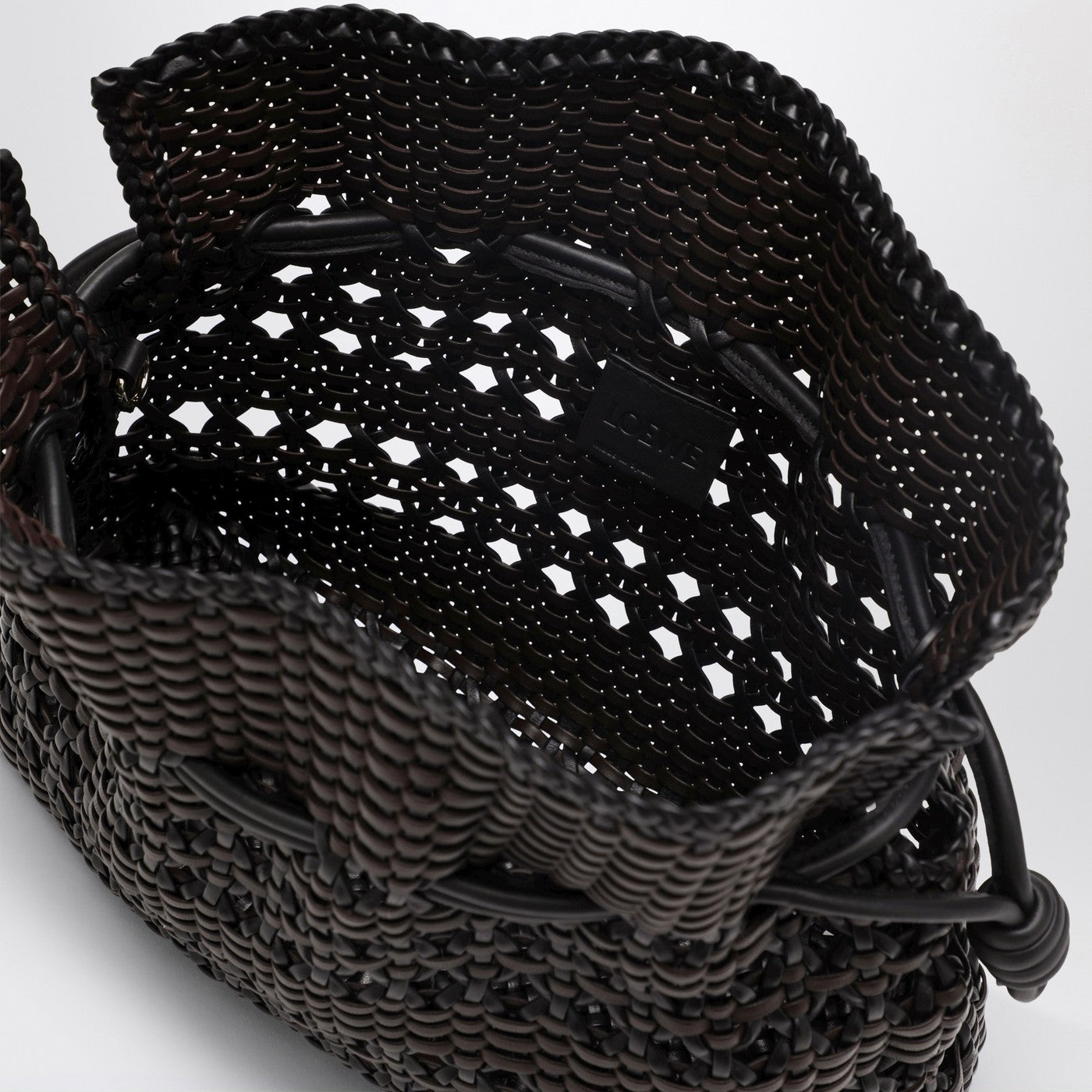 Flamenco medium clutch bag black/brown