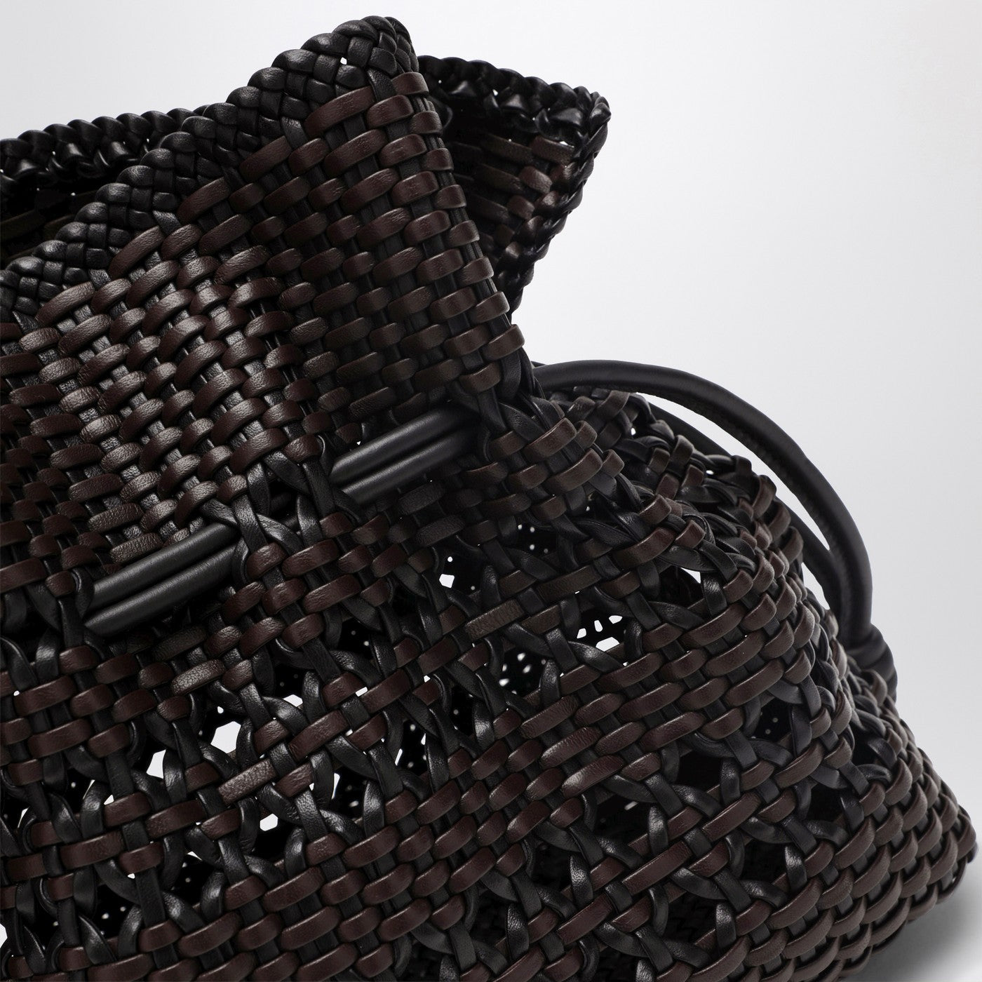 Flamenco medium clutch bag black/brown