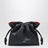 Mittelgroße Flamenco Pochette im Layer-Look aus dunkelblauem Leder