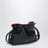 Mittelgroße Flamenco Pochette im Layer-Look aus dunkelblauem Leder