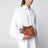 Borsa clutch Flamenco mini marrone chiaro