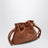 Borsa clutch Flamenco mini marrone chiaro
