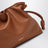 Borsa clutch Flamenco mini marrone chiaro