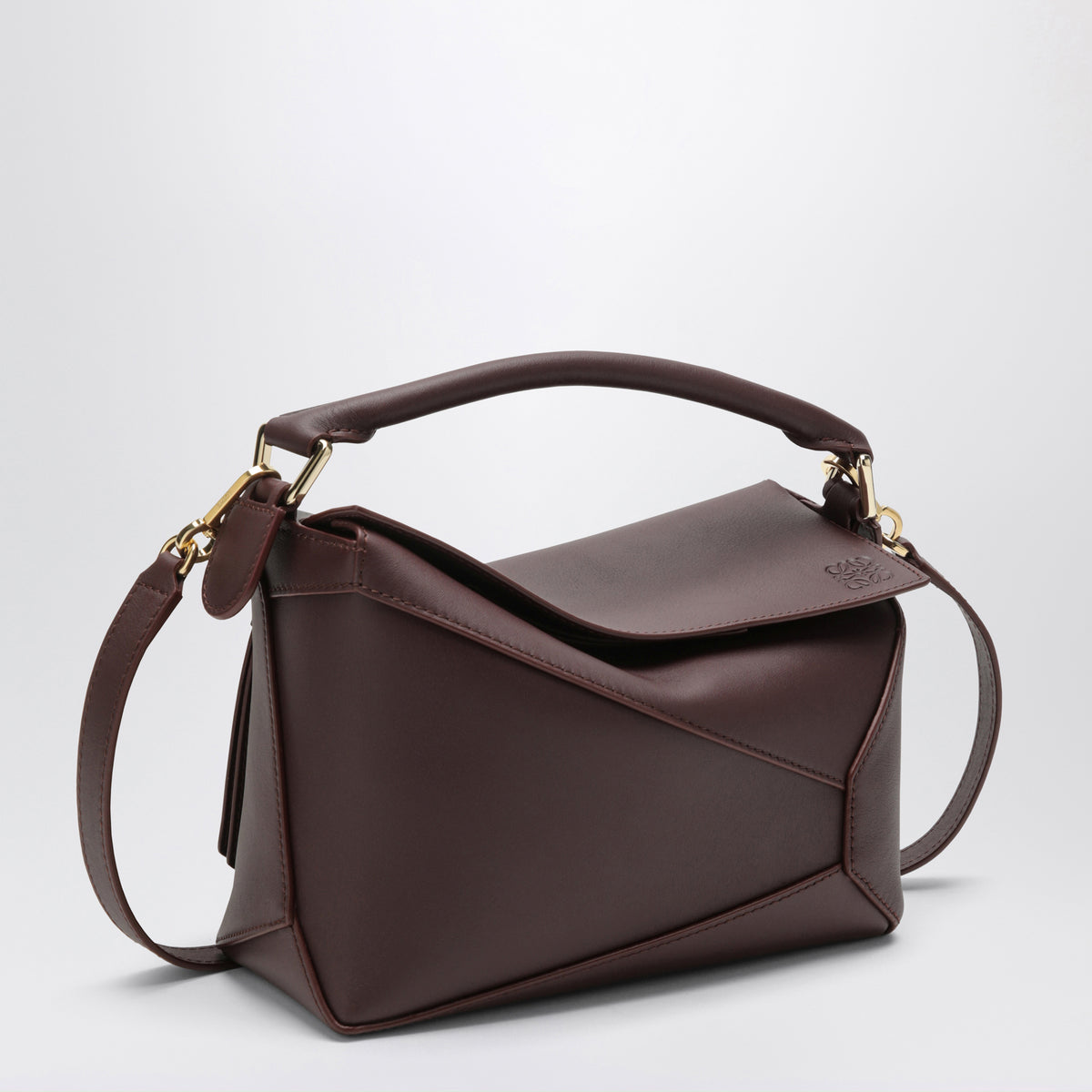 Petit sac Puzzle Edge bordeaux foncé