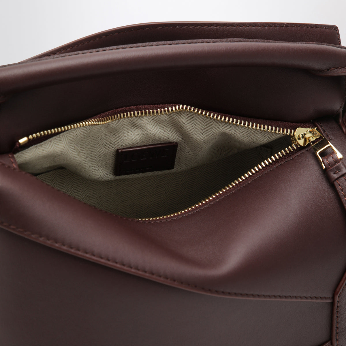 Petit sac Puzzle Edge bordeaux foncé