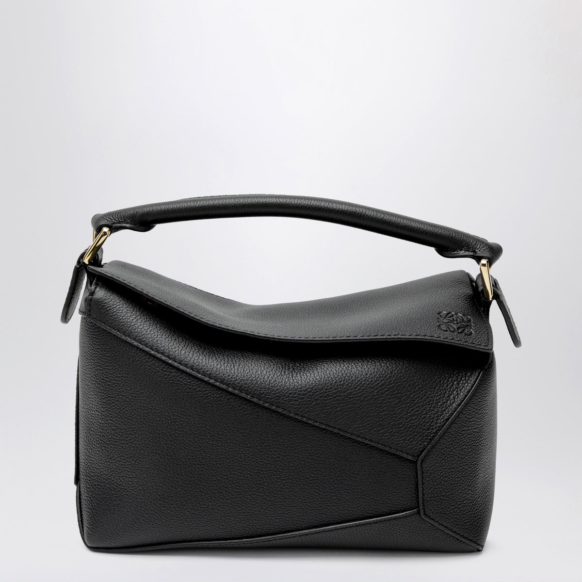 Loewe Small black grained leather Puzzle Edge bag | TheDoubleF