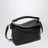 Small black grained leather Puzzle Edge bag