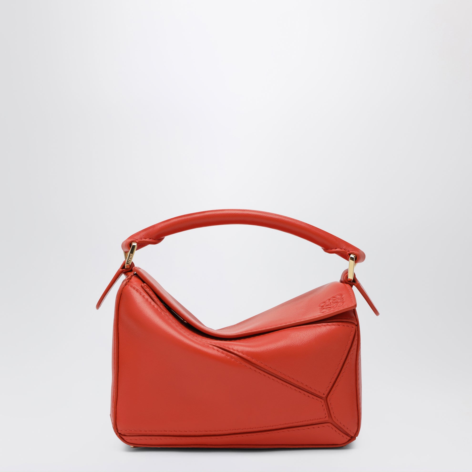 Puzzle Featherlight medium bag in orange nappa leather