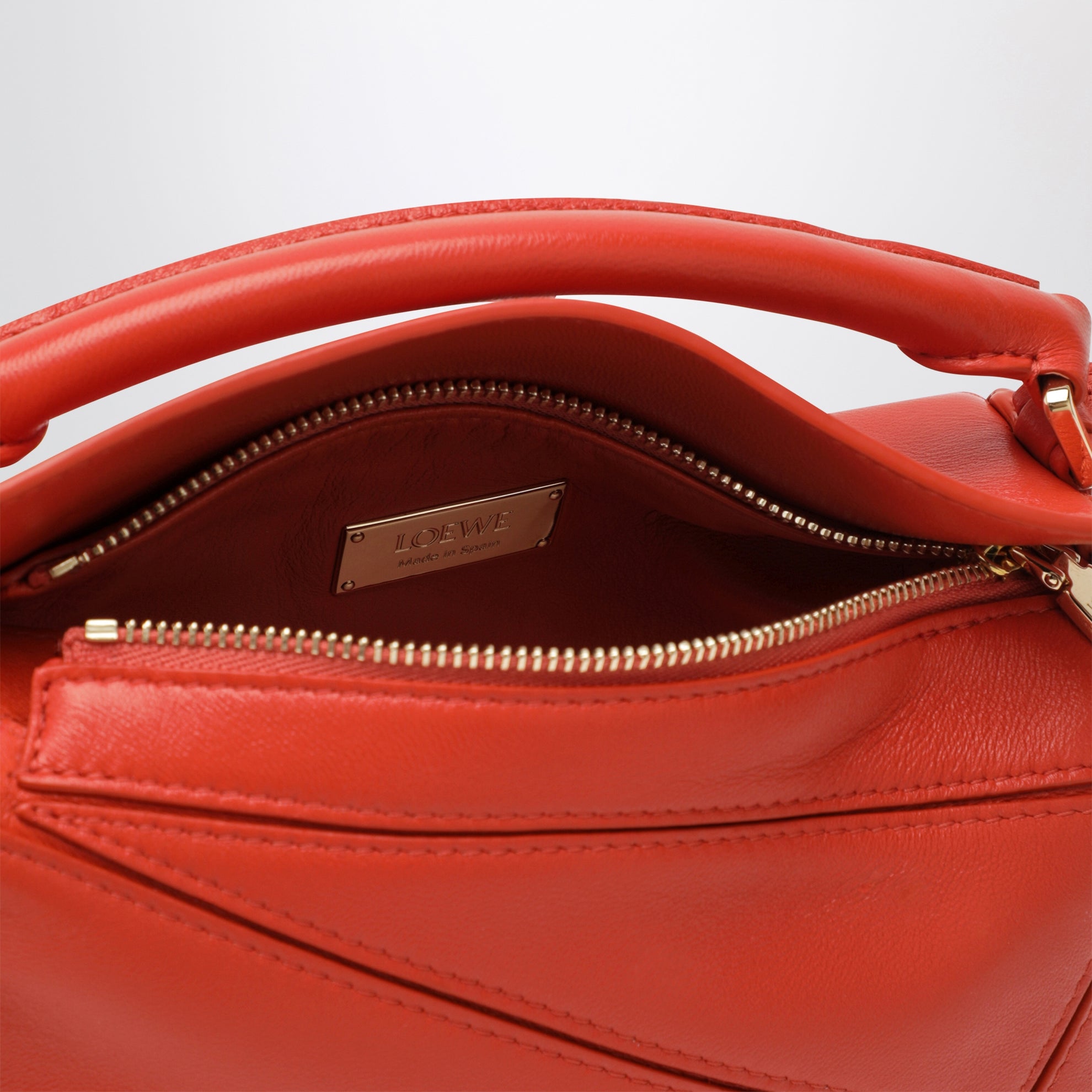 Puzzle Featherlight medium bag in orange nappa leather