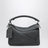 Borsa Puzzle piccola grigia antracite in pelle nabuk granata