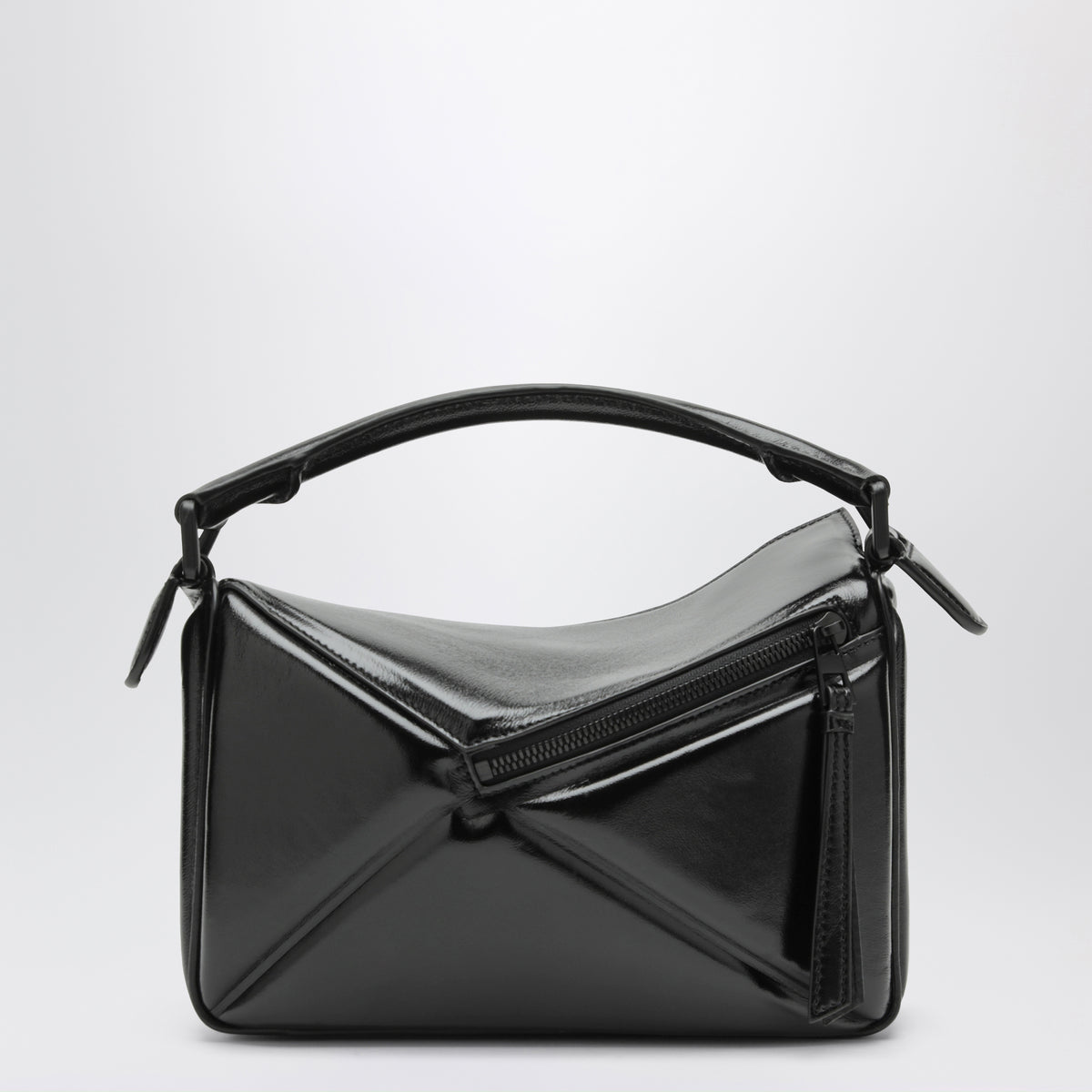 Puzzle Blown Small Black Lambskin Bag