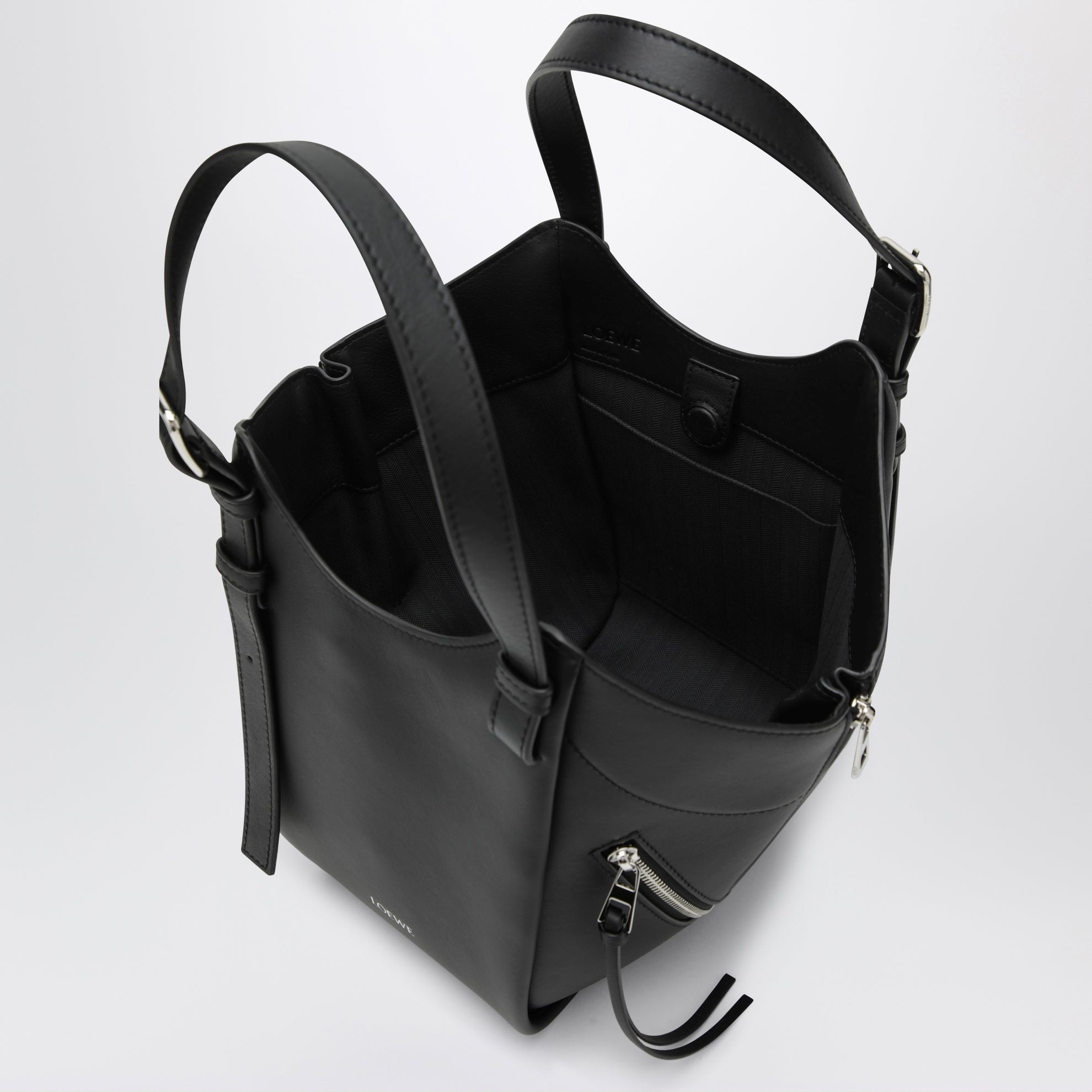 Sac Hammock Flip en cuir noir