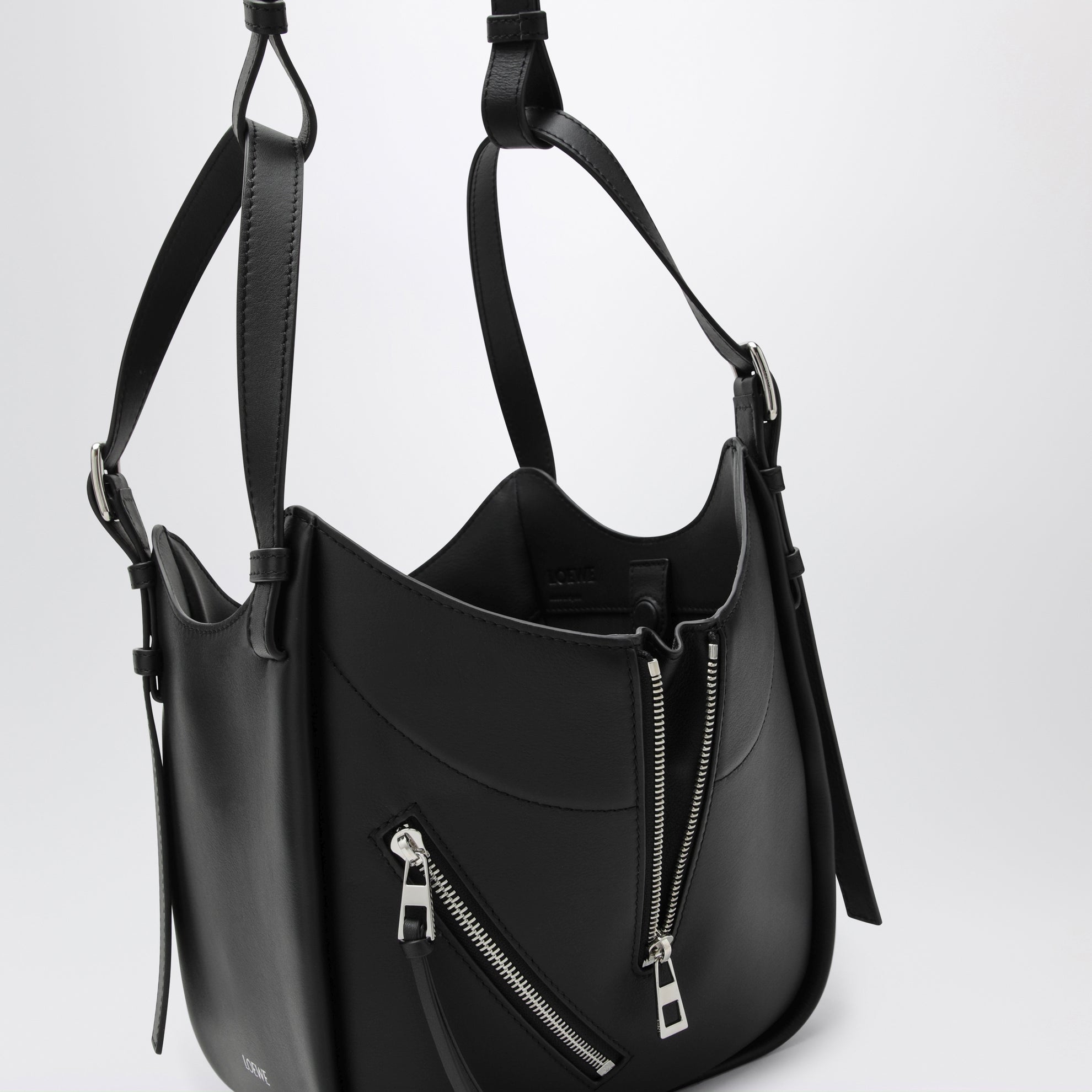 Sac Hammock Flip en cuir noir