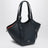 Dark blue layered Hammock Flip leather bag