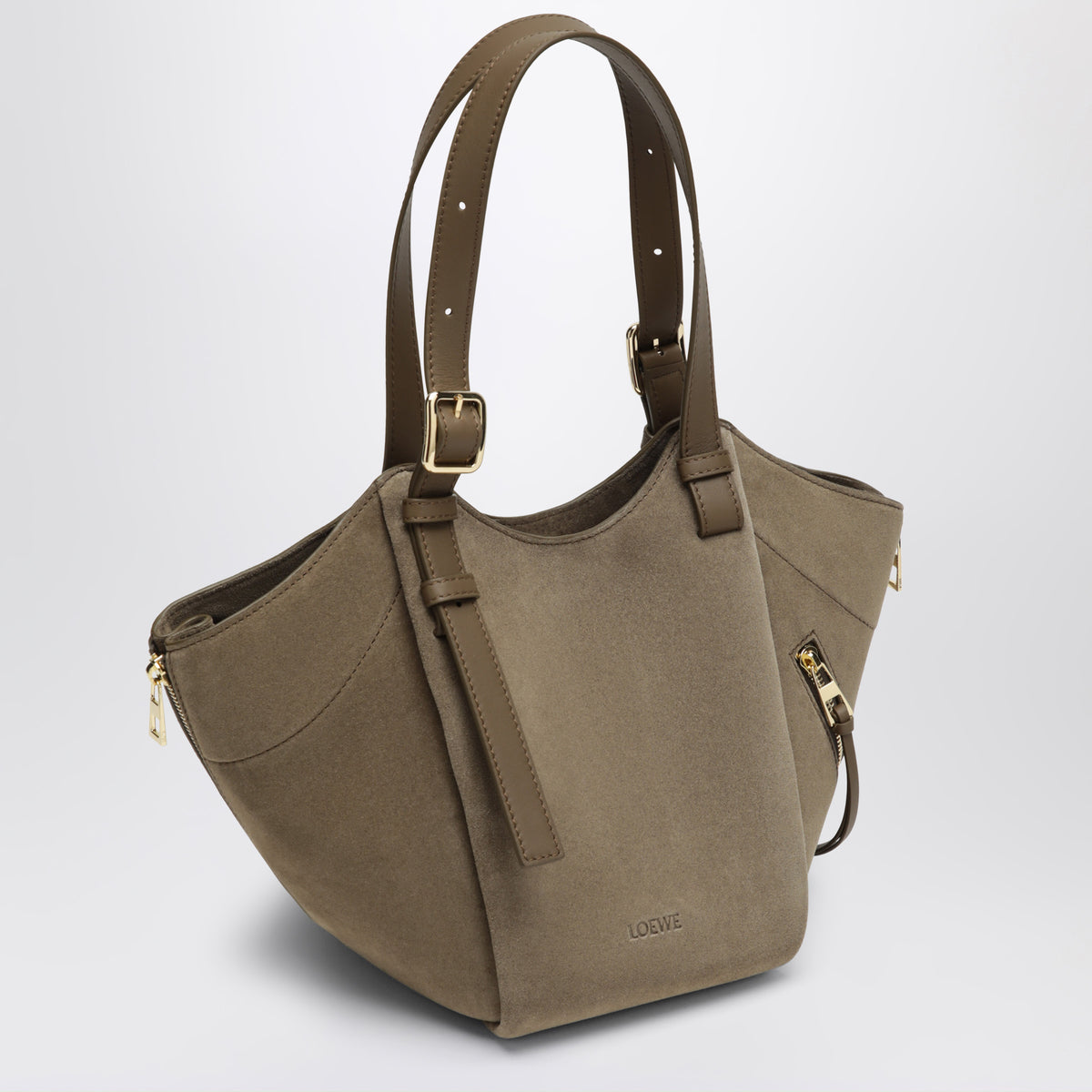 Sac Hammock Flip Brownish Green en daim
