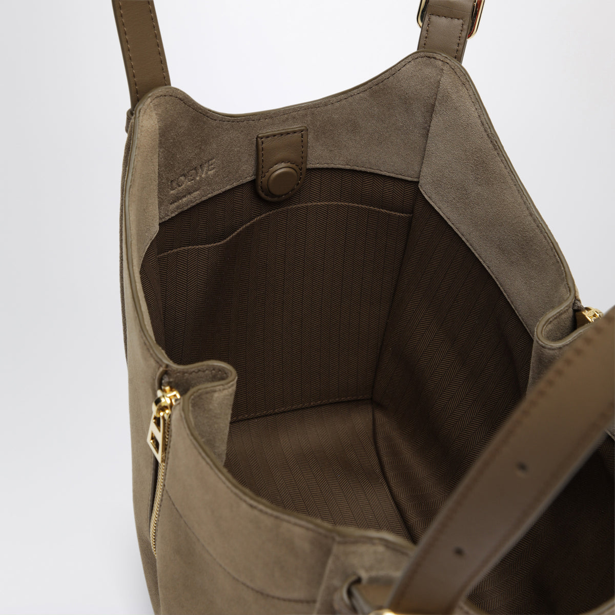 Sac Hammock Flip Brownish Green en daim