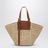 Medium raffia and leather Hammock Cabas bag