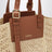 Medium raffia and leather Hammock Cabas bag