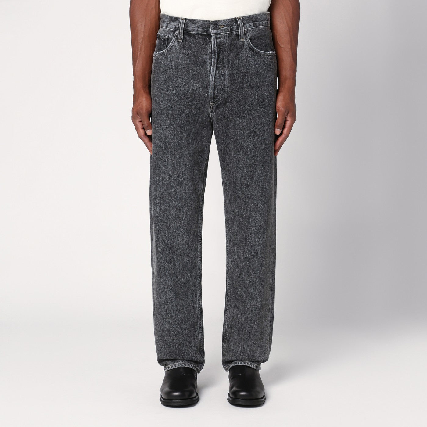 Grey jeans in organic denim