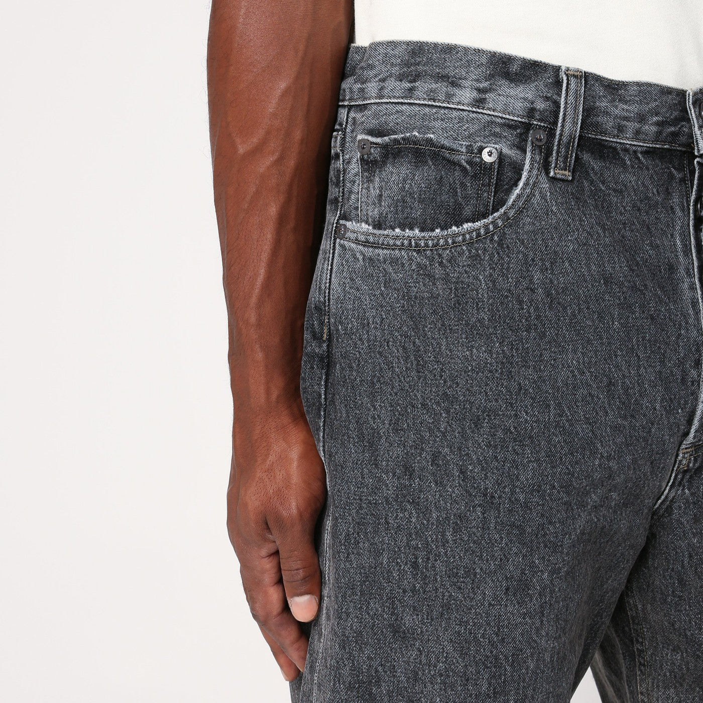 Grey jeans in organic denim