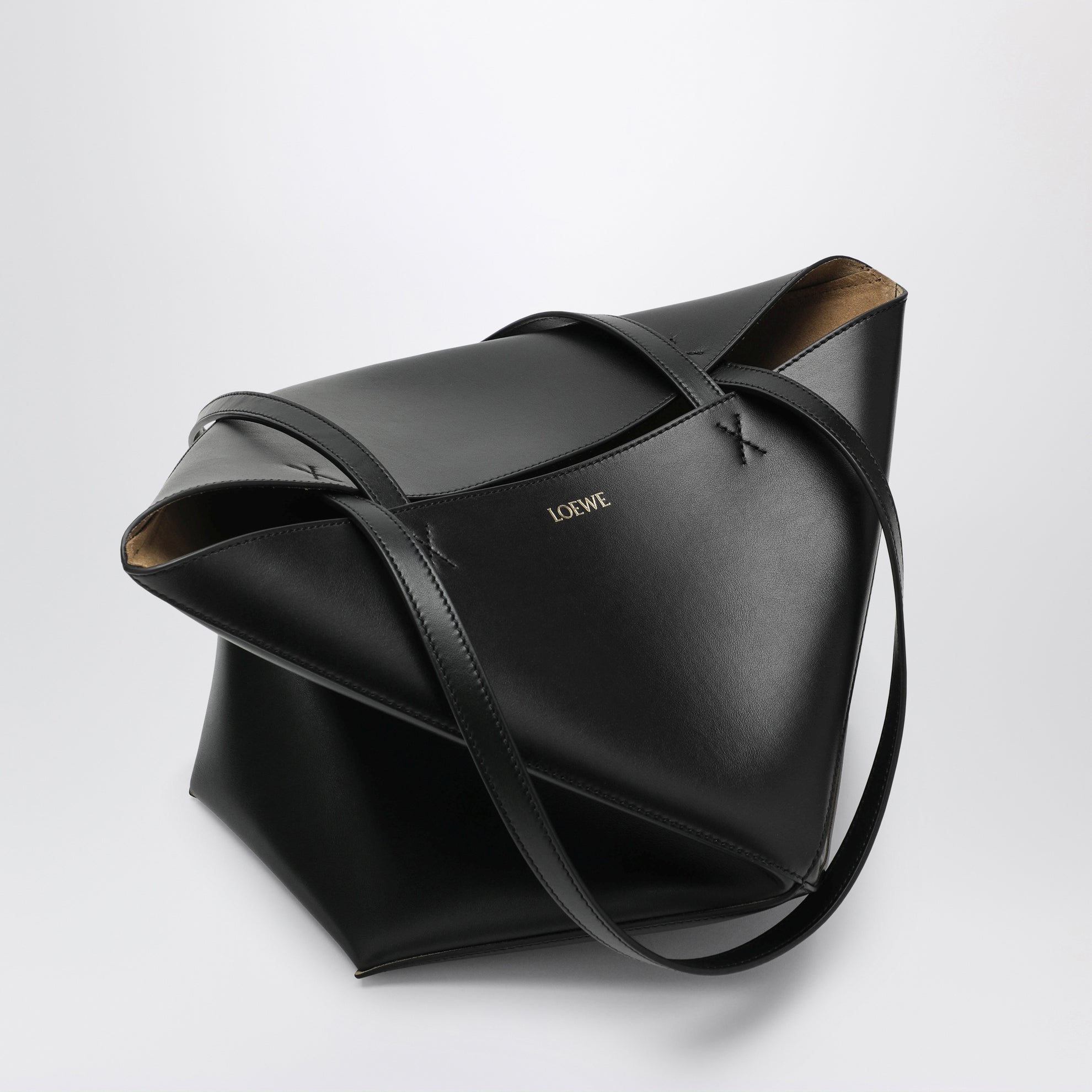 Medium Puzzle Fold Tote bag in black