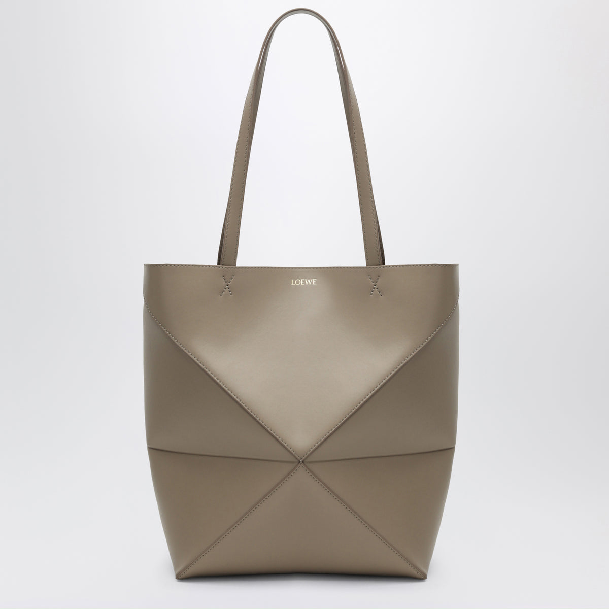 Medium sand Puzzle Fold Tote bag