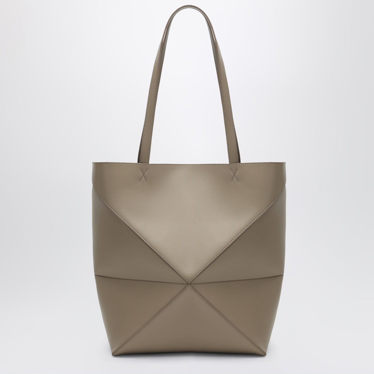 Medium sand Puzzle Fold Tote bag