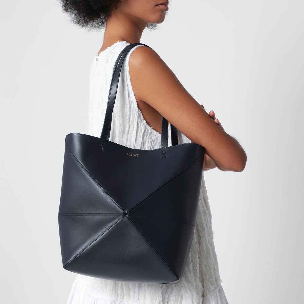 Sac cabas Puzzle Fold Tote moyen bleu abyss