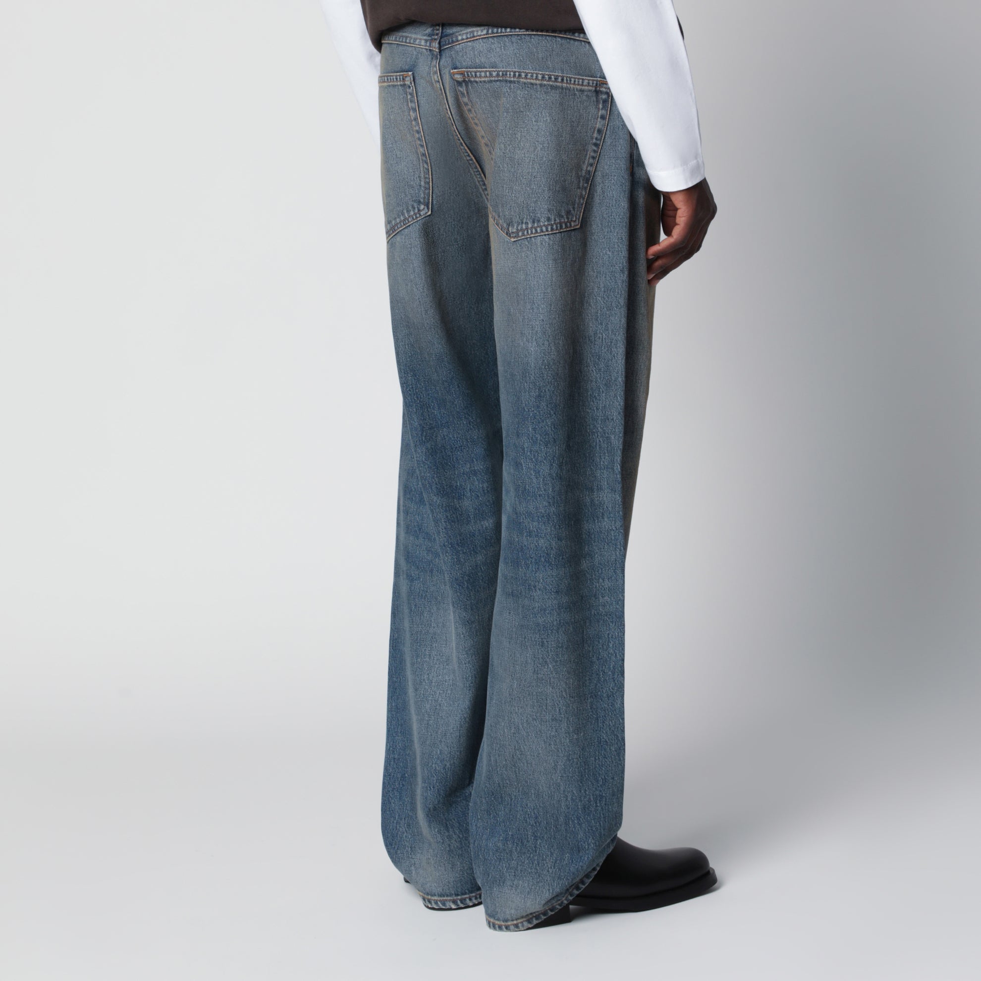 Fusion Jeans aus indigoblauem Denim mit Washed-Effekt