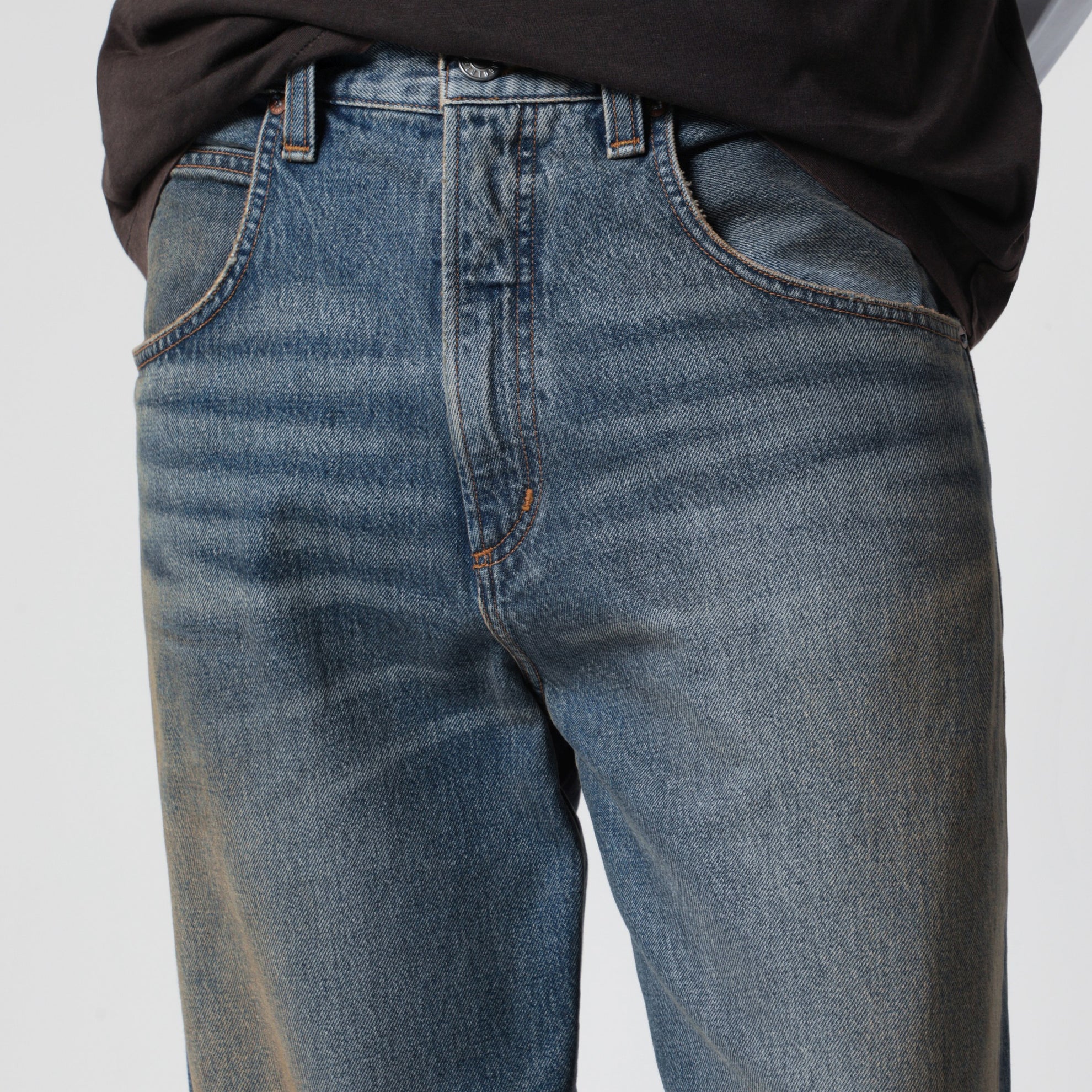 Fusion Jeans aus indigoblauem Denim mit Washed-Effekt