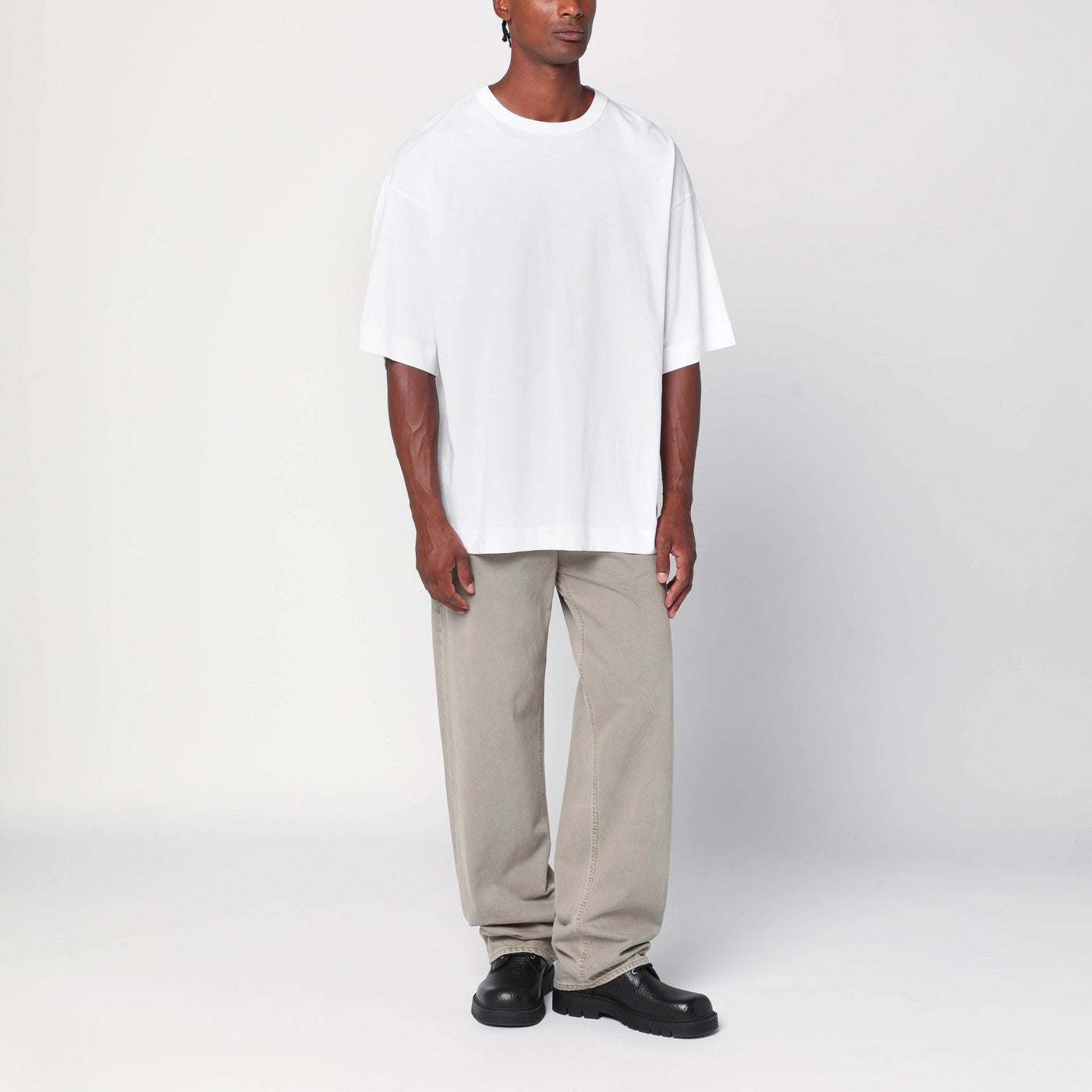 Jean beige en denim régénéré