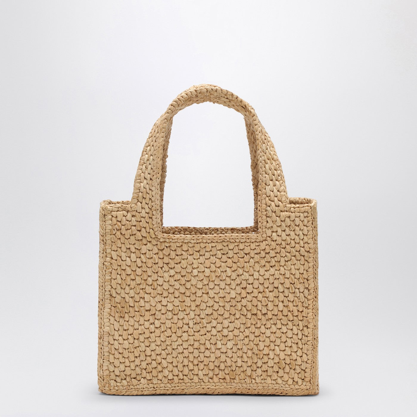LOEWE Font Tote mini raffia bag