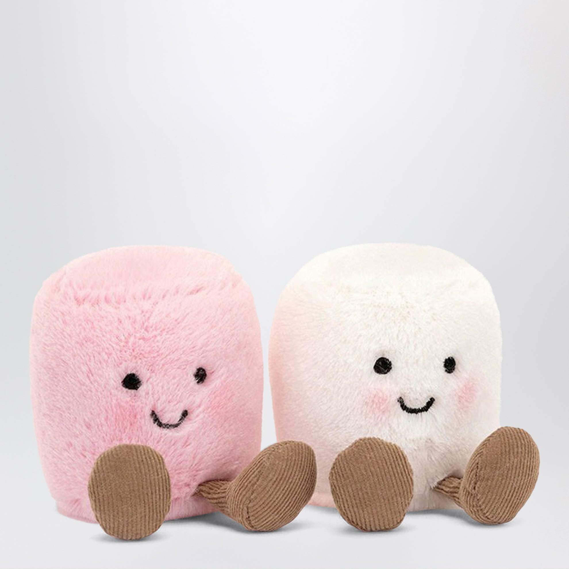 Peluche Amuseables Marshmallows rose/blanc