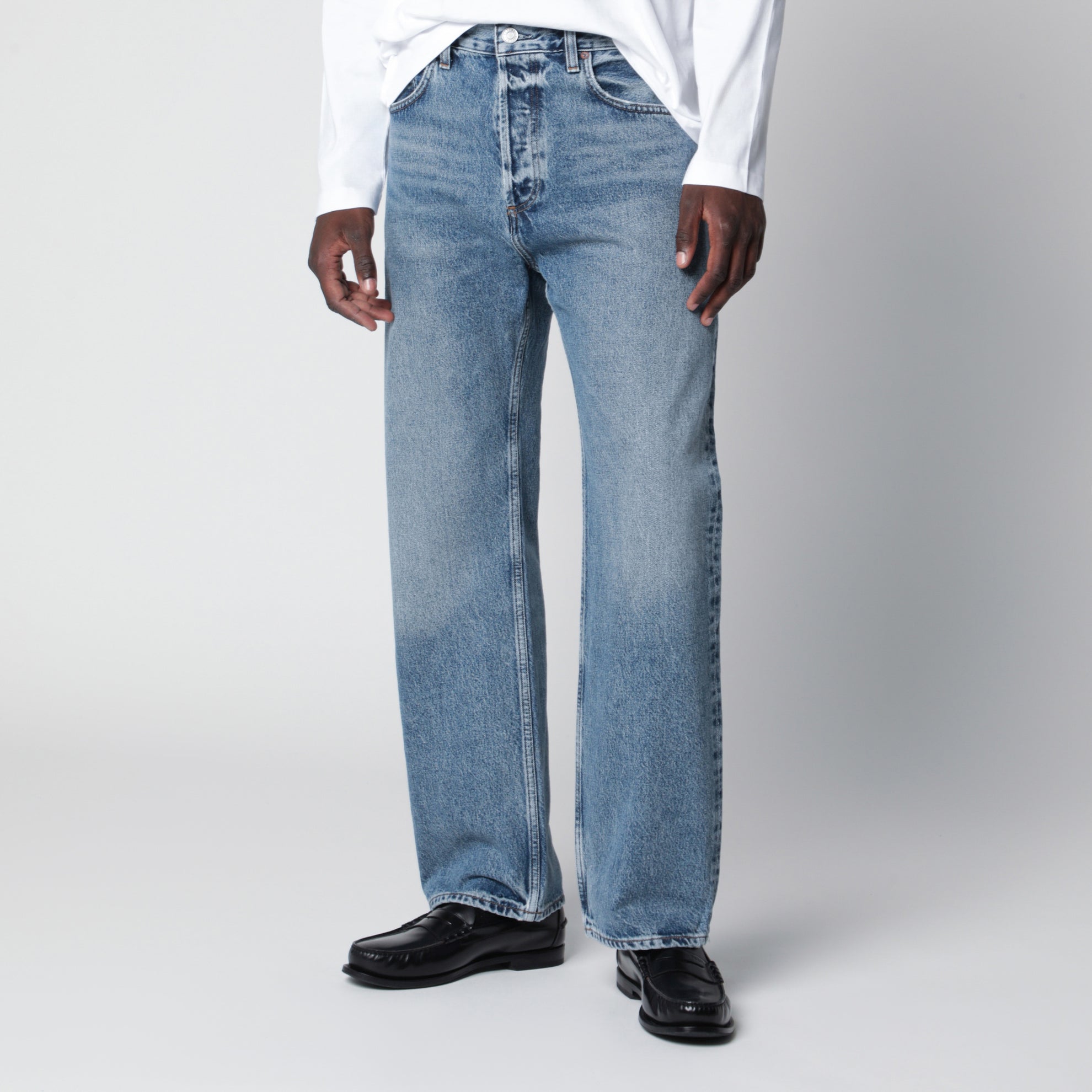 Blue Friction jeans in regenerated denim