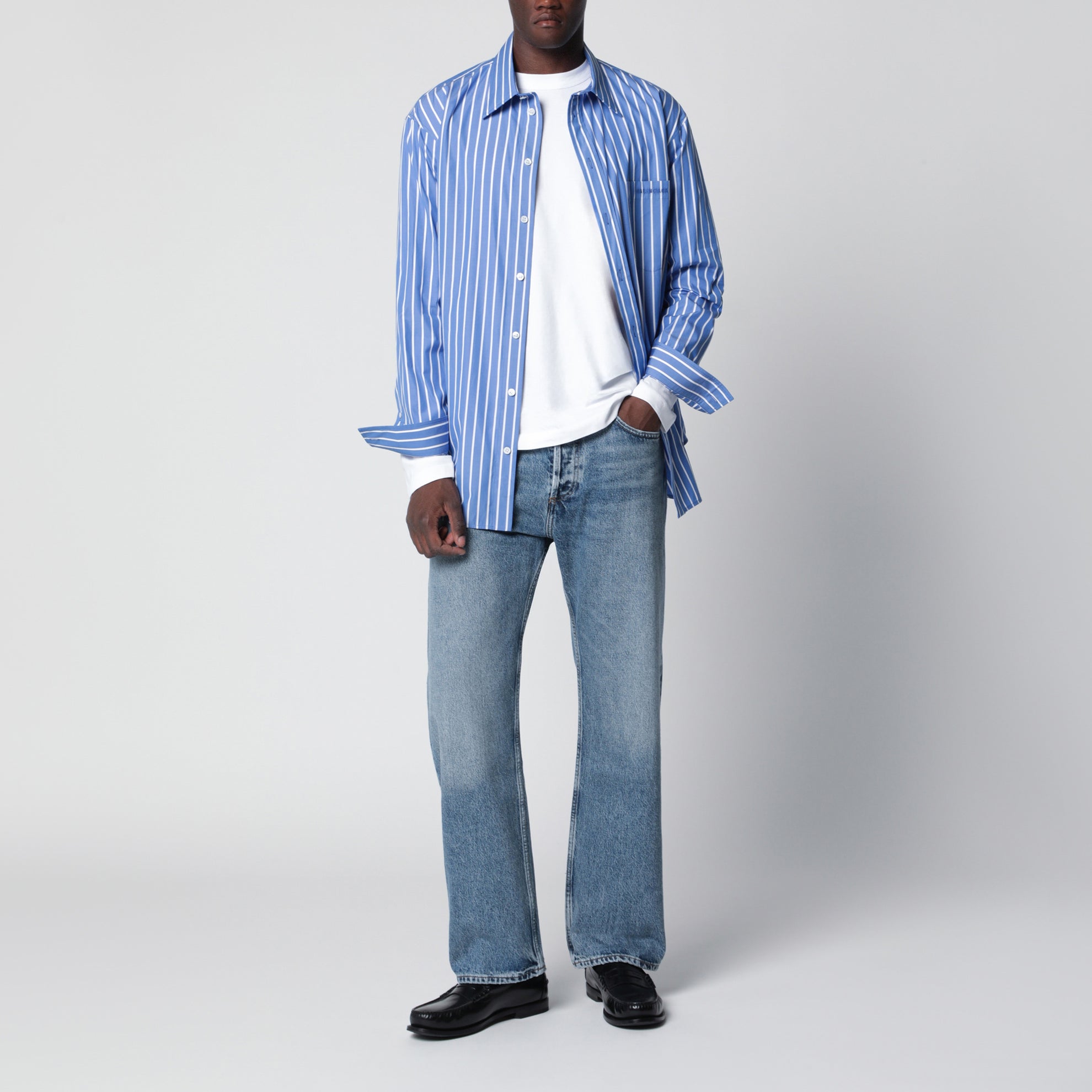 Blue Friction jeans in regenerated denim