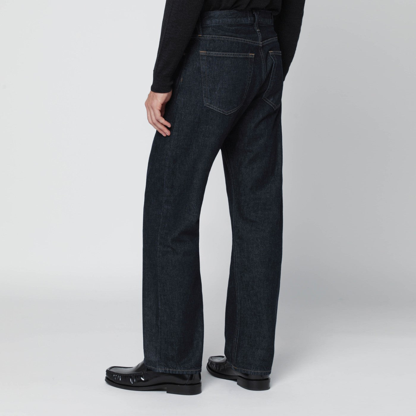 Dunkelblaue Regular Jeans