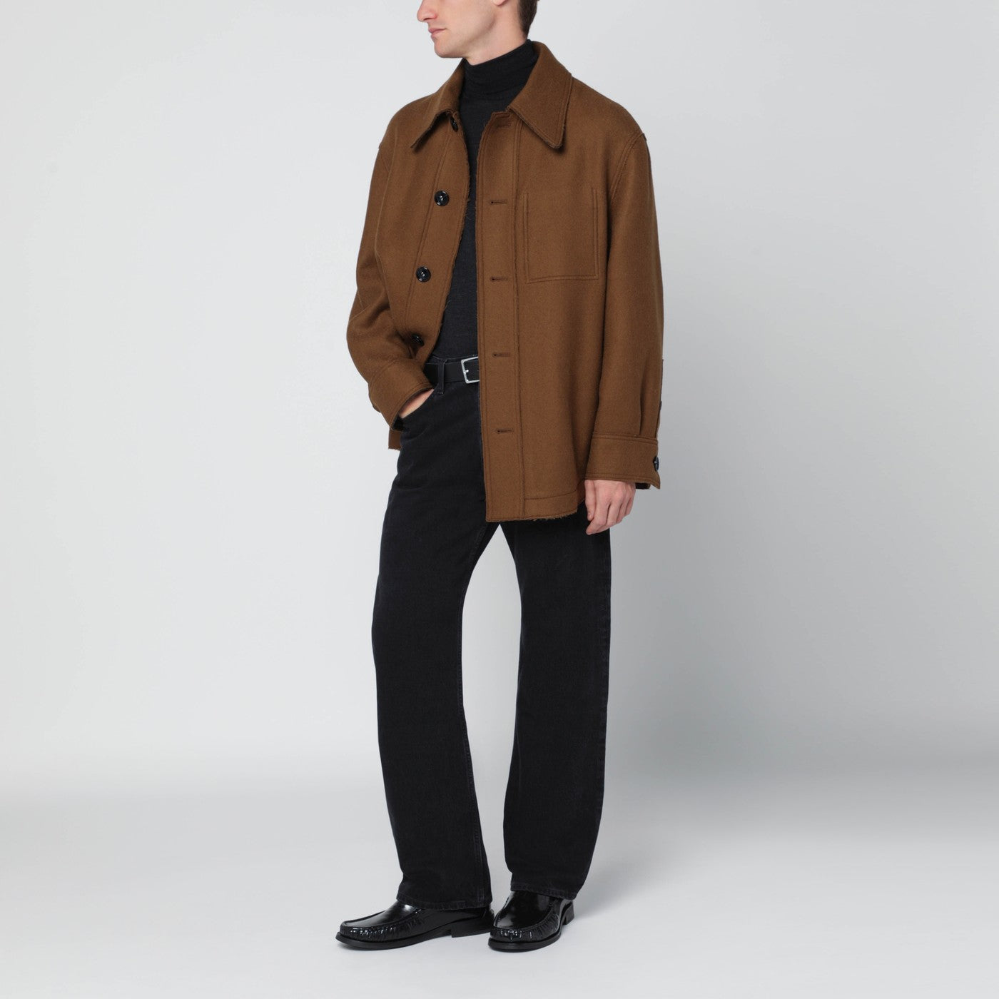 Schwarze Regular Jeans