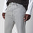 90's Jeans aus grauem Denim mit Washed-Effekt