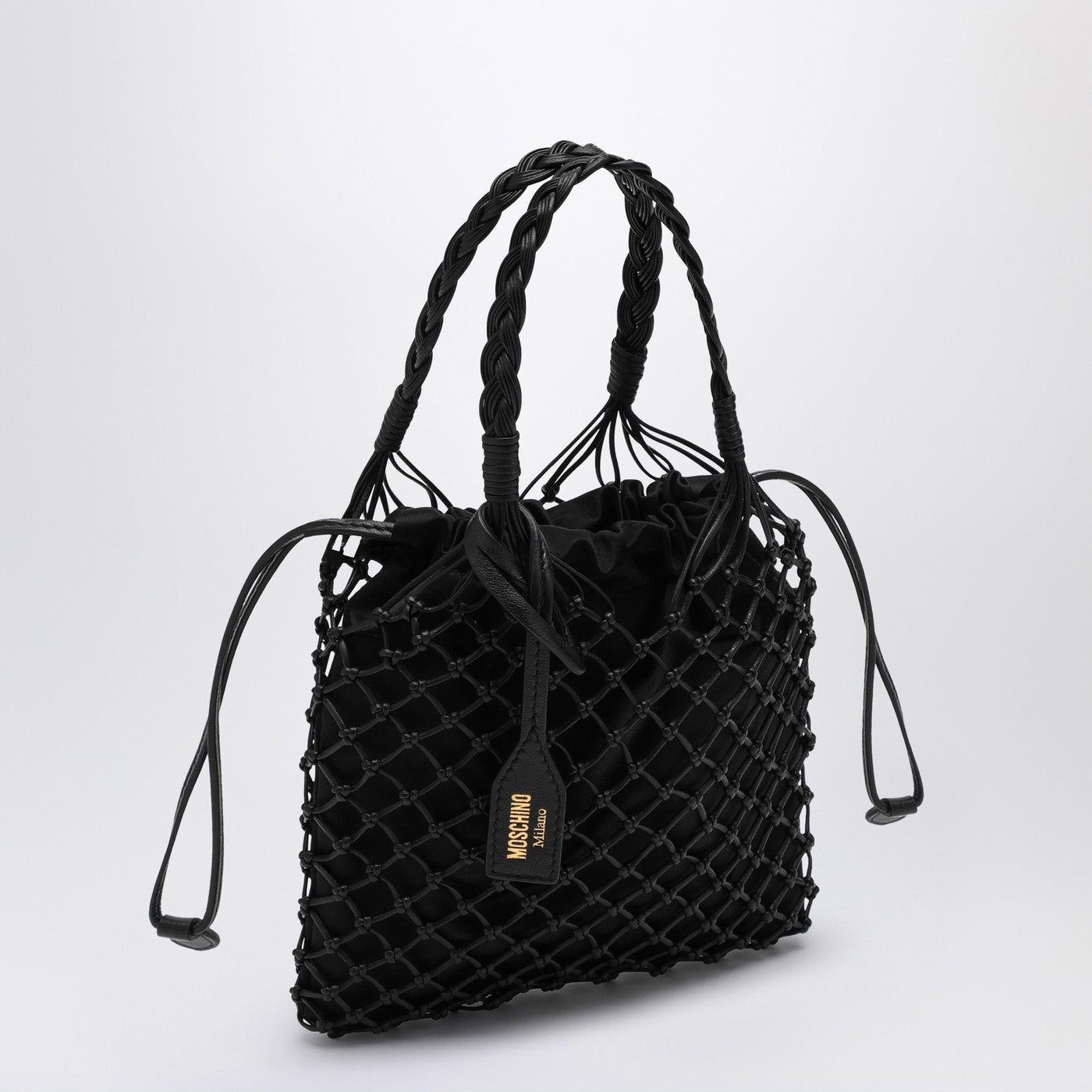 Basket Net black nappa bag