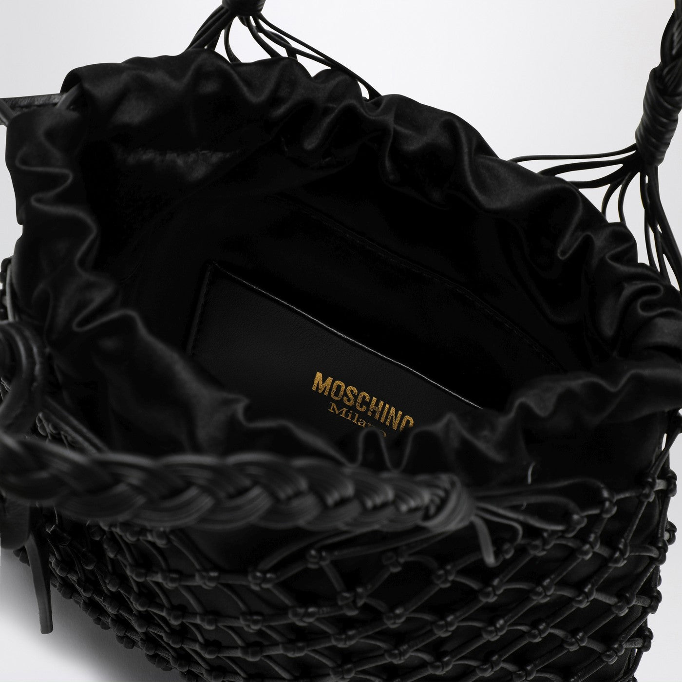 Basket Net black nappa bag