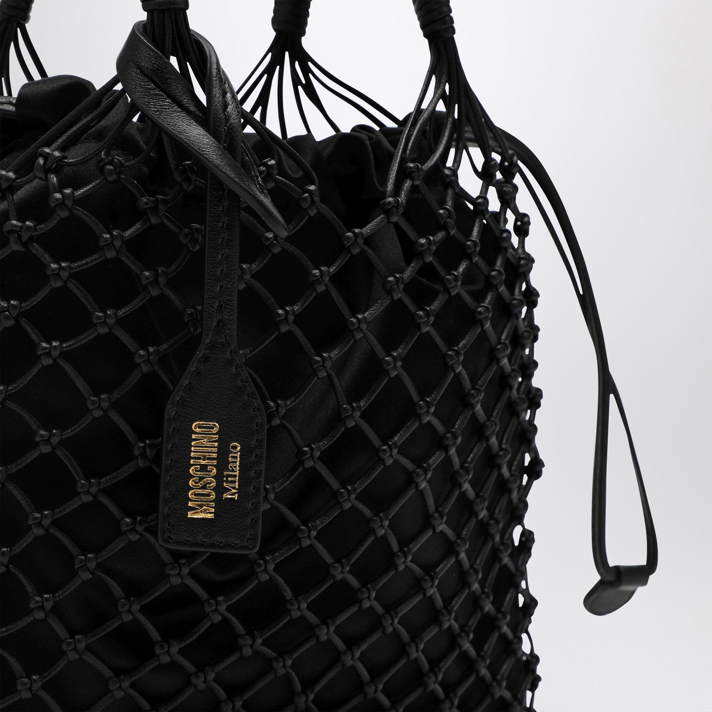 Basket Net black nappa bag