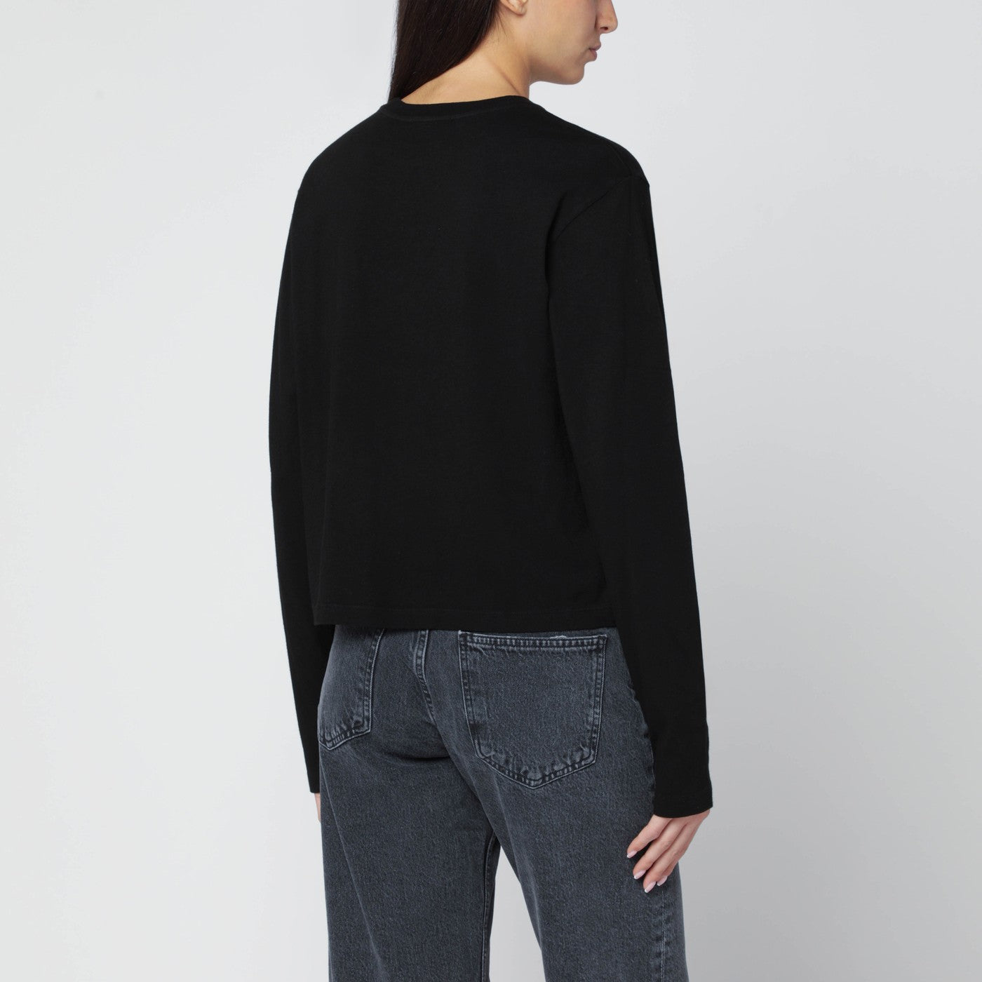 Black organic cotton top